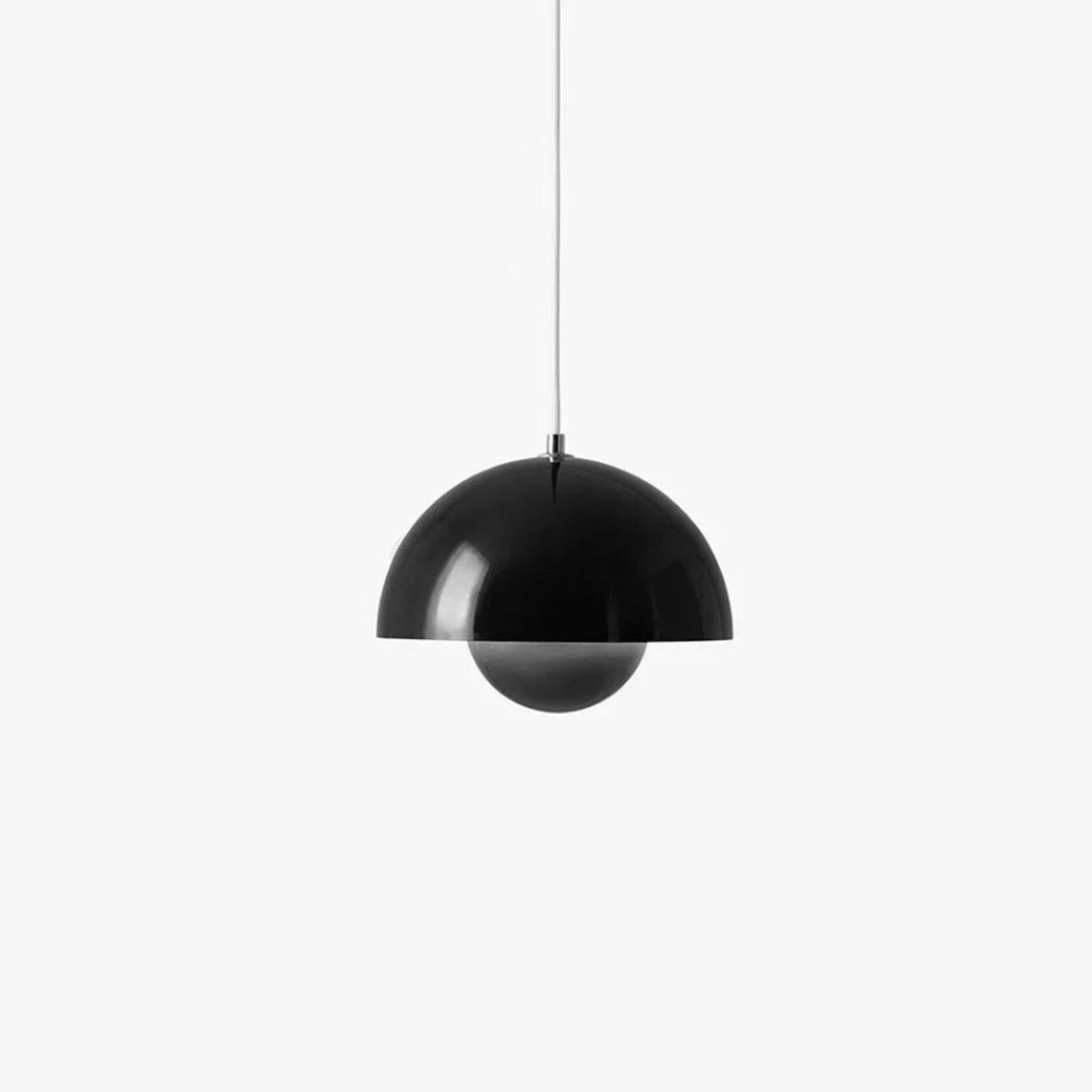 LyraLine hanglamp met glazen steeneffect en metaal