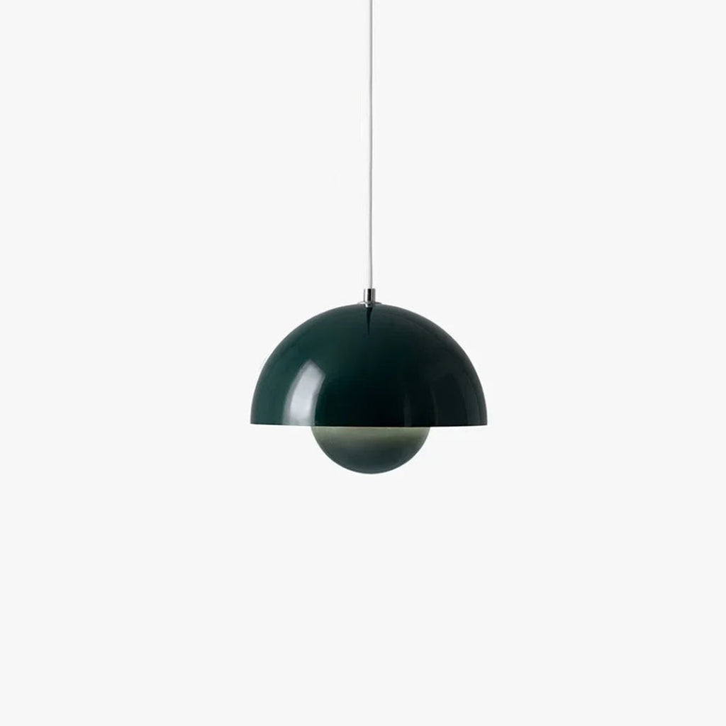 LyraLine hanglamp met glazen steeneffect en metaal