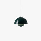 LyraLine hanglamp met glazen steeneffect en metaal
