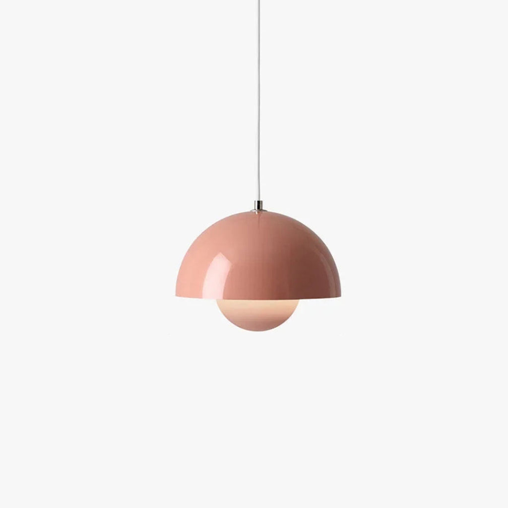 LyraLine hanglamp met glazen steeneffect en metaal