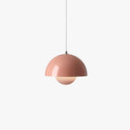 LyraLine hanglamp met glazen steeneffect en metaal