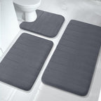 Tapis de bain en mousse à mémoire de forme CloudStride 3 pièces antidérapants