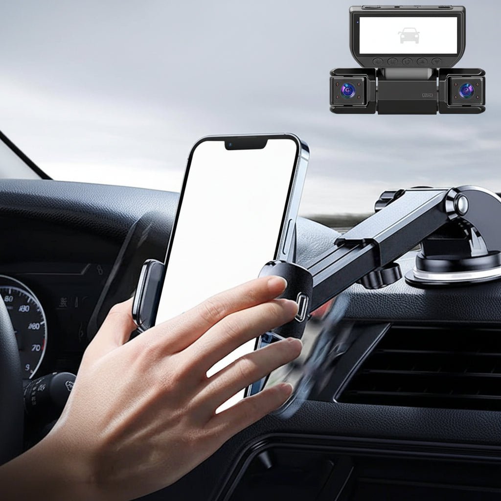 מצלמת רכב 360 מעלות עם ארבעה ערוצים, Full HD, WiFi, ראיית לילה