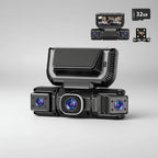 מצלמת רכב 360 מעלות עם ארבעה ערוצים, Full HD, WiFi, ראיית לילה