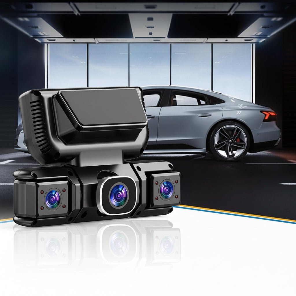 מצלמת רכב 360 מעלות עם ארבעה ערוצים, Full HD, WiFi, ראיית לילה