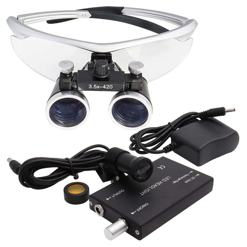 Kirrea Dental Loupes Magnifier With Rechargeable Led Lighting