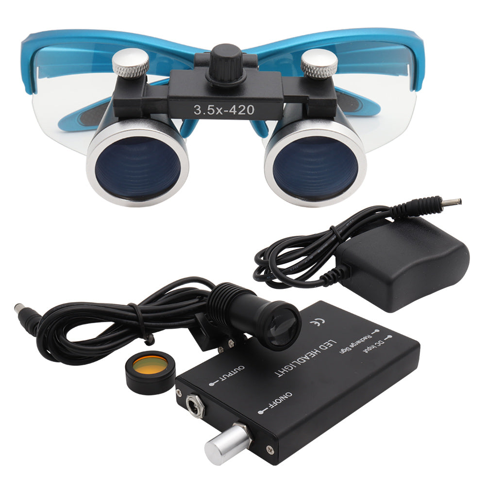 Kirrea Dental Loupes Magnifier With Rechargeable Led Lighting
