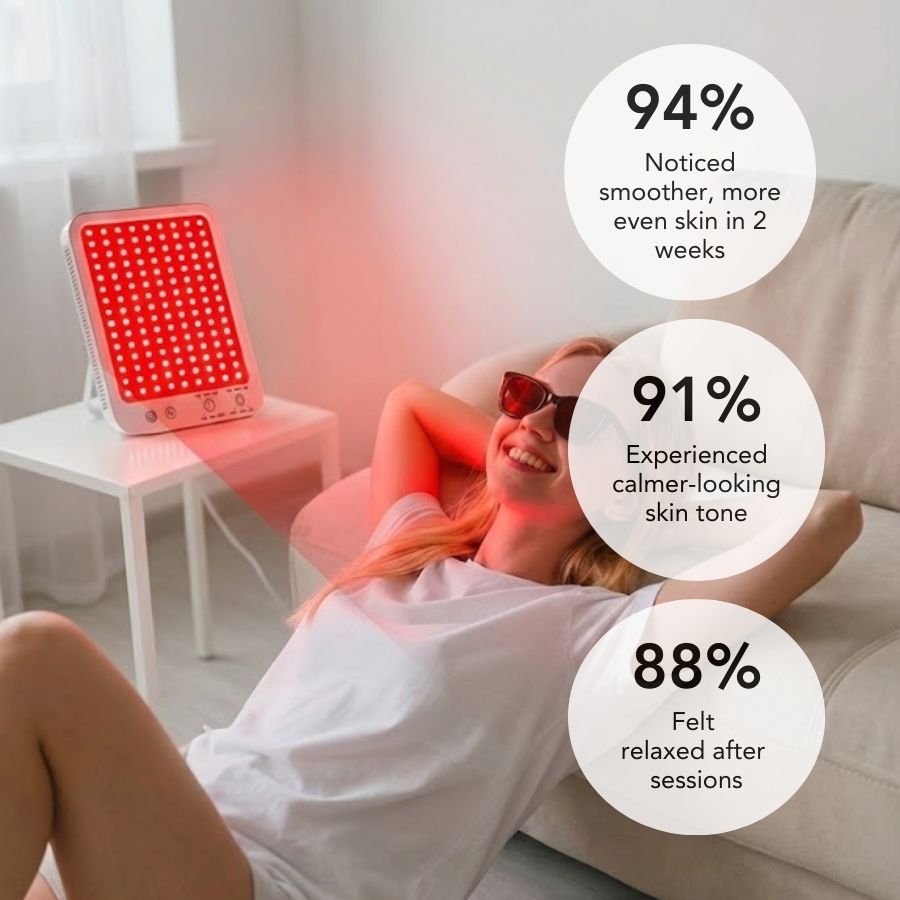 LuminaDeep Red Light Therapy Panel | 10-Minute At-Home Collagen & Recovery Treatment