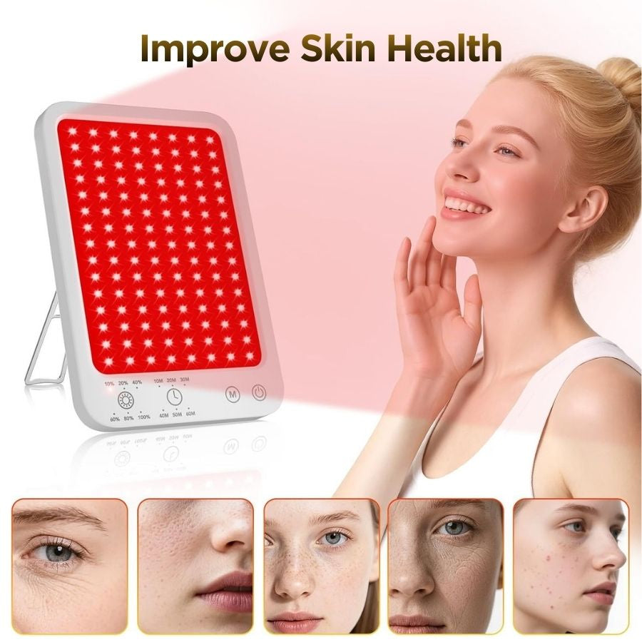 LuminaDeep Red Light Therapy Panel | 10-Minute At-Home Collagen & Recovery Treatment