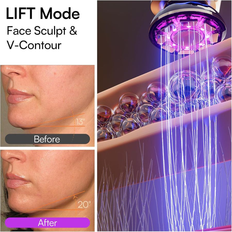 LuminaSculpt Face & Neck Lifter | 10-Minute Jawline Sculpting & Collagen Activation at Home