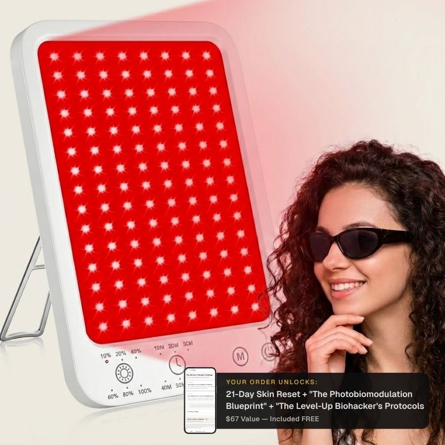 LuminaDeep Red Light Therapy Panel | 10-Minute At-Home Collagen & Recovery Treatment