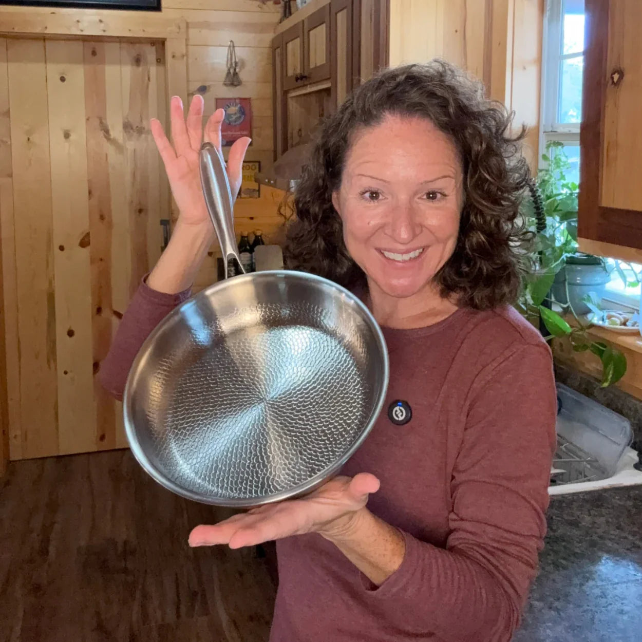 Pure Titanium Frying Pan, 32 34 36 Cm Non Coated Professional Cookware