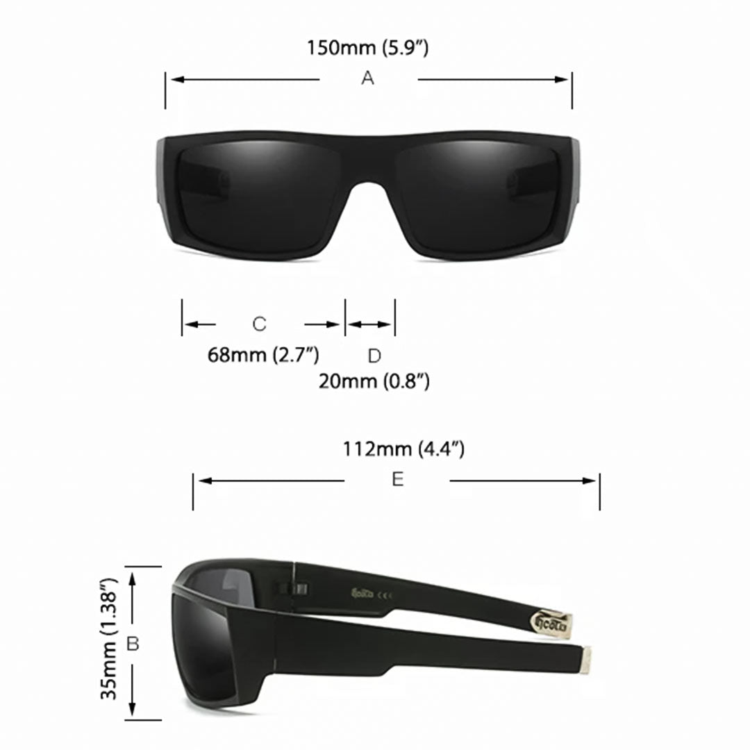 Occhiali da sole SkullGuard con lenti polarizzate per appassionati di attività all'aperto