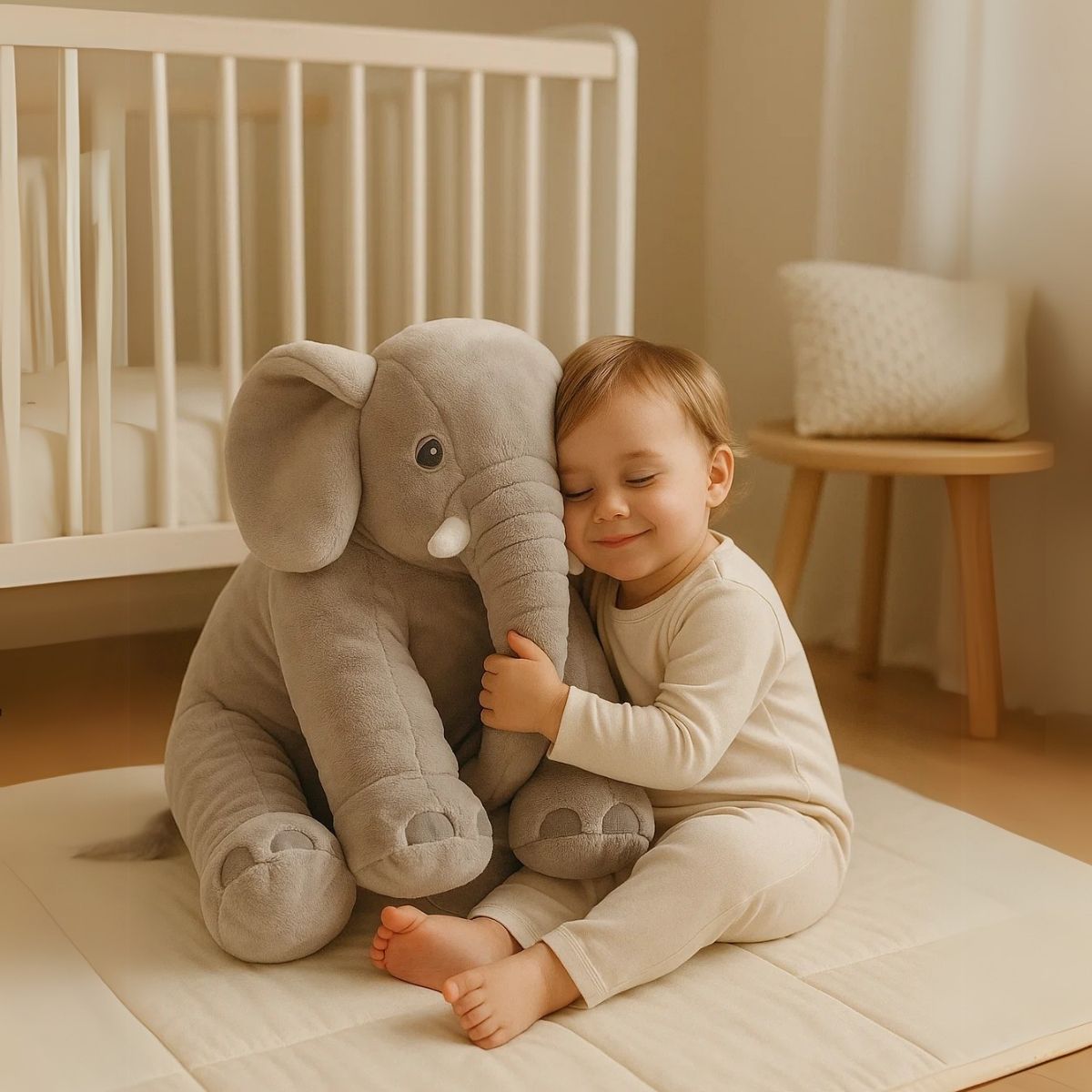 SnugPhant Elephant Cuddle Pillow For Babies And Toddlers