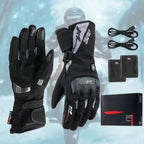 Guanti da Moto Riscaldati VeloWarm Ricaricabili via USB per Gite al Freddo