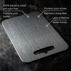 Alera Titanium Cutting Board With Nonporous Surface For Everyday Kitchen Use
