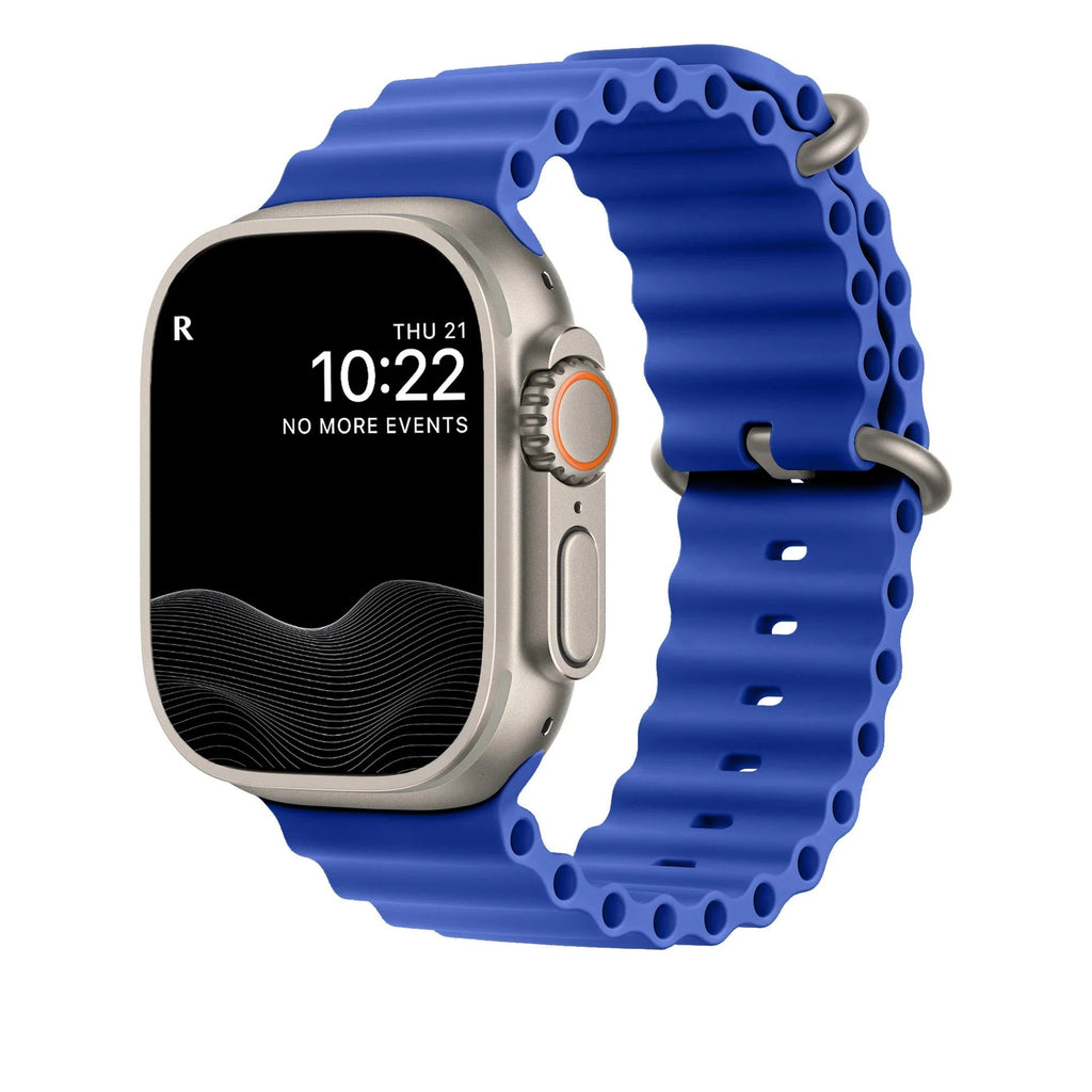 Apple Watch Nautisle Tubular Armband zum Tauchen Verstellbares Silikonband