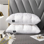 Almohada LumaCloud de plumón de ganso con soporte para el cuello para todo tipo de durmientes
