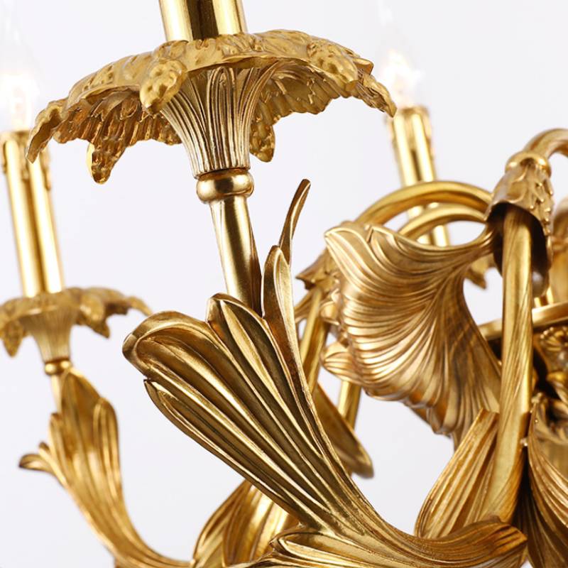 Antique Gold Chandelier For Dining And Living Spaces