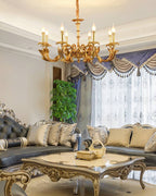 Antique Gold Chandelier For Dining And Living Spaces