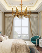 Antique Gold Chandelier For Dining And Living Spaces