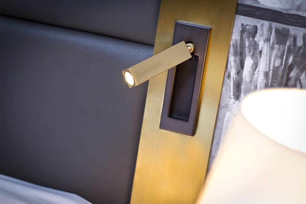Lampe de chevet encastrée NexaWall pour lecture dans chambres modernes