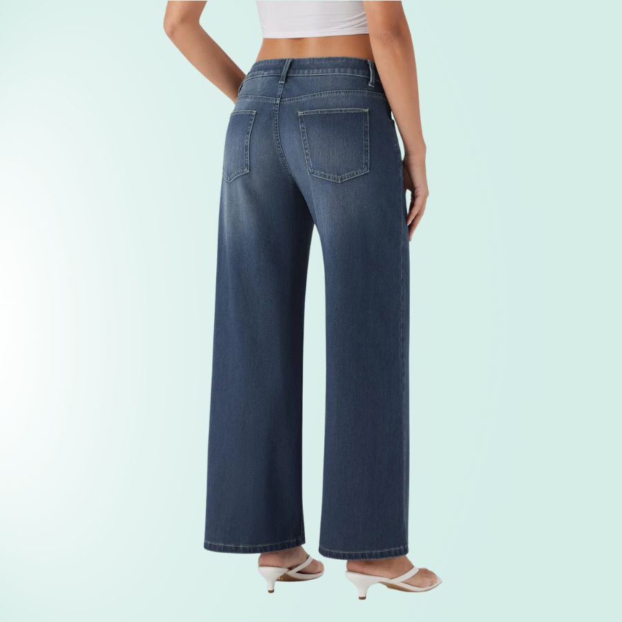 FlexFit Secret Stretch 女款不对称低腰牛仔裤