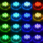 Remote-Controlled LED Light For Pools With Waterproof Magnetic Suction For Outdoor Use