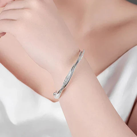 Braided Sterling Silver Bracelet From Timeless Elara For Women