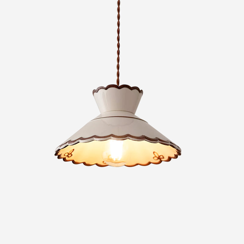 Lampa wisząca Aurelia ceramiczna z vintage'owym urokiem do kuchni i kawiarni
