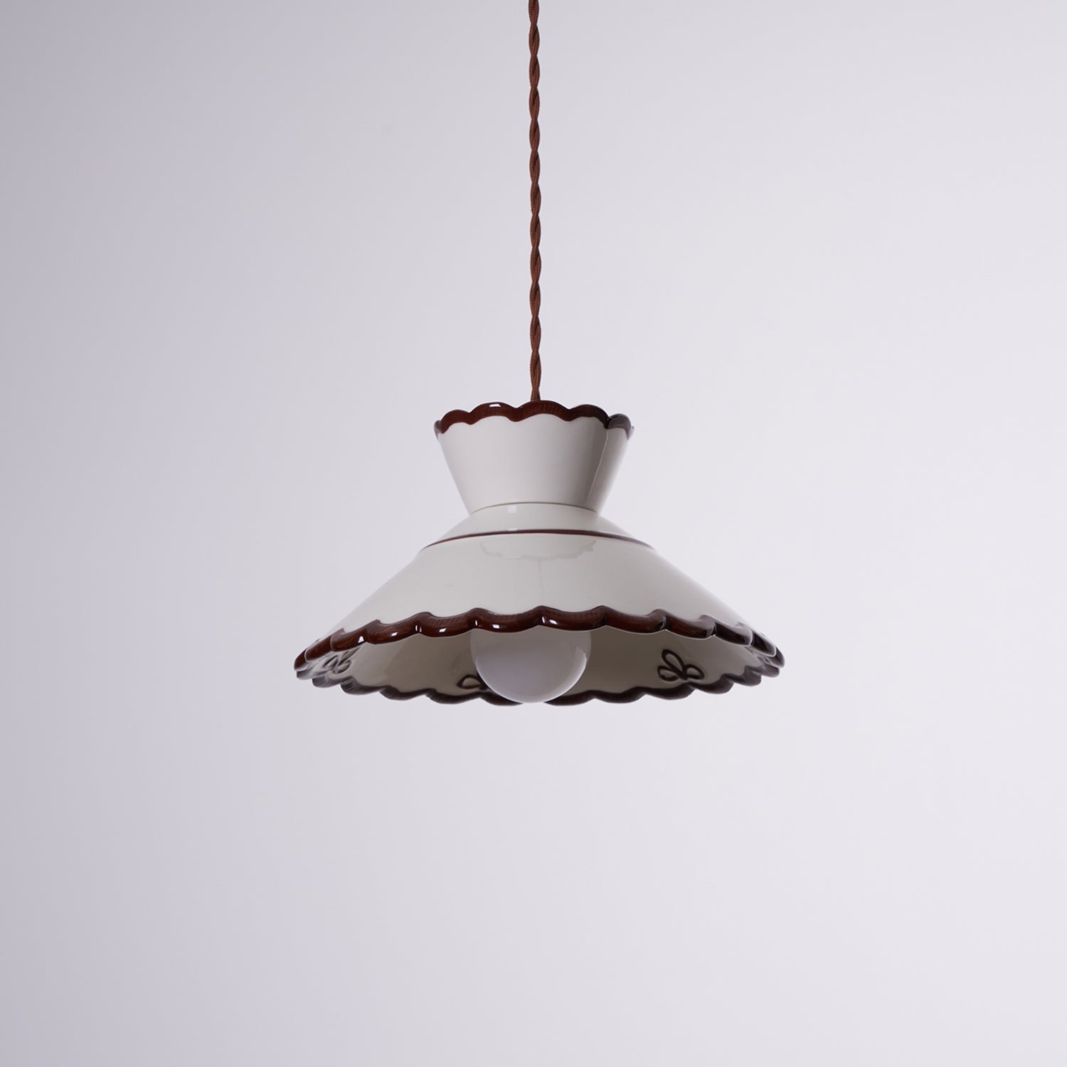 Lampa wisząca Aurelia ceramiczna z vintage'owym urokiem do kuchni i kawiarni