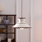 Lampa wisząca Aurelia ceramiczna z vintage'owym urokiem do kuchni i kawiarni