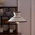 Lampa wisząca Aurelia ceramiczna z vintage'owym urokiem do kuchni i kawiarni