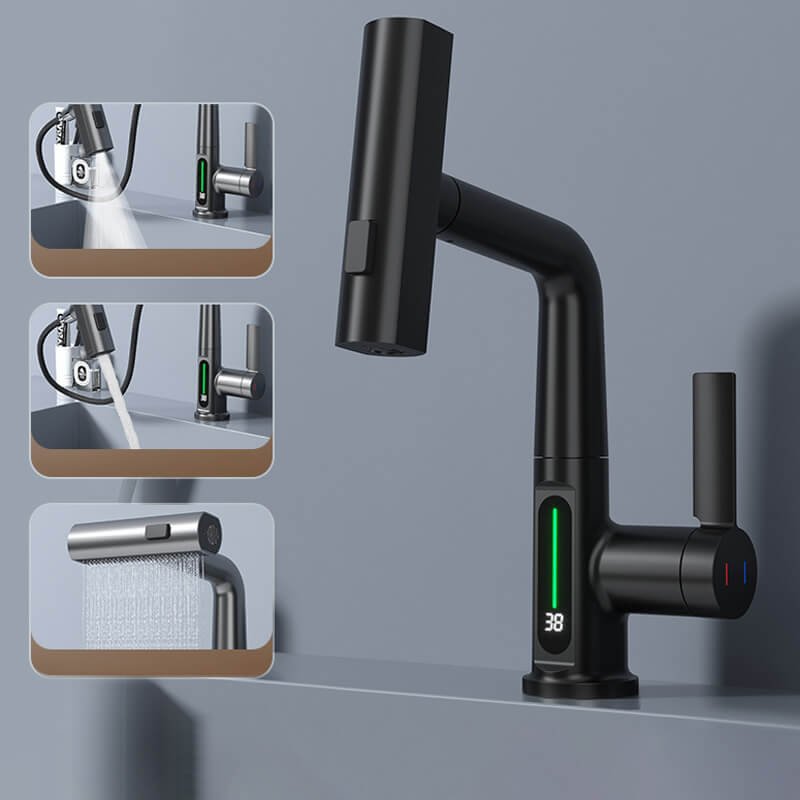 Watermaster Pullout Kitchen Faucet With 360 Degree Swivel