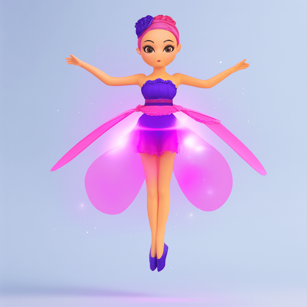 Juguete de Vuelo de Hada Controlado por Gestos con Luz LED Multicolor para Niños