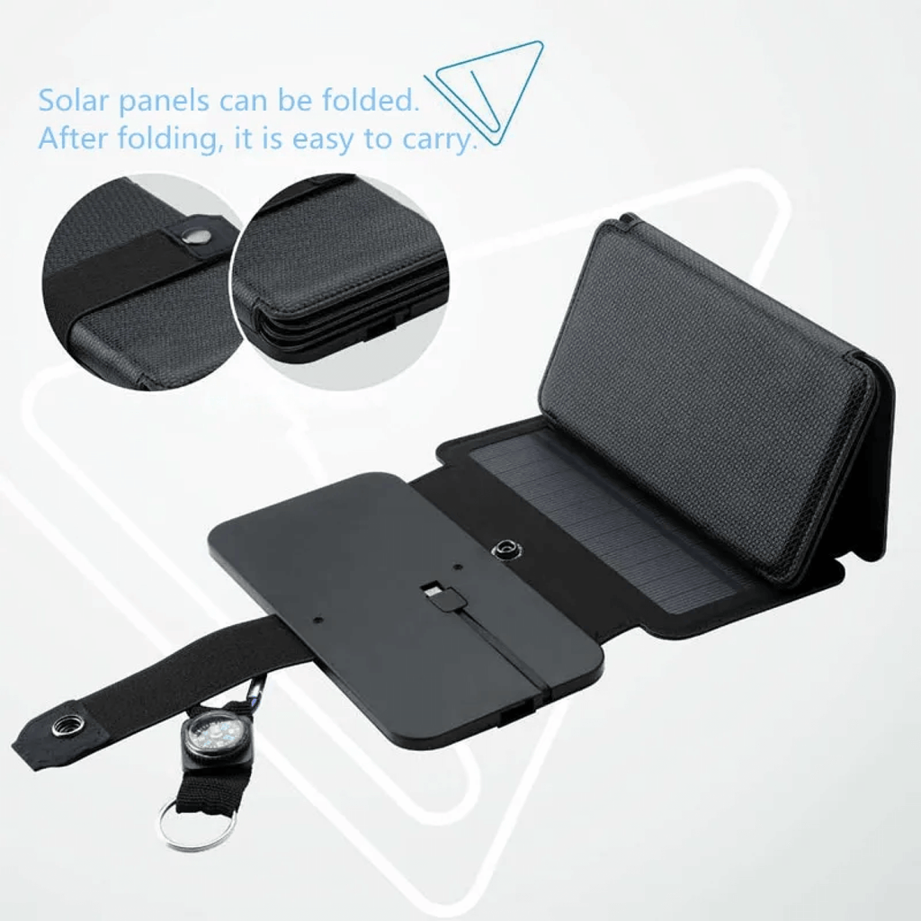 Carregador Solar Portátil de Reserva SunPeak para Telemóveis e Dispositivos