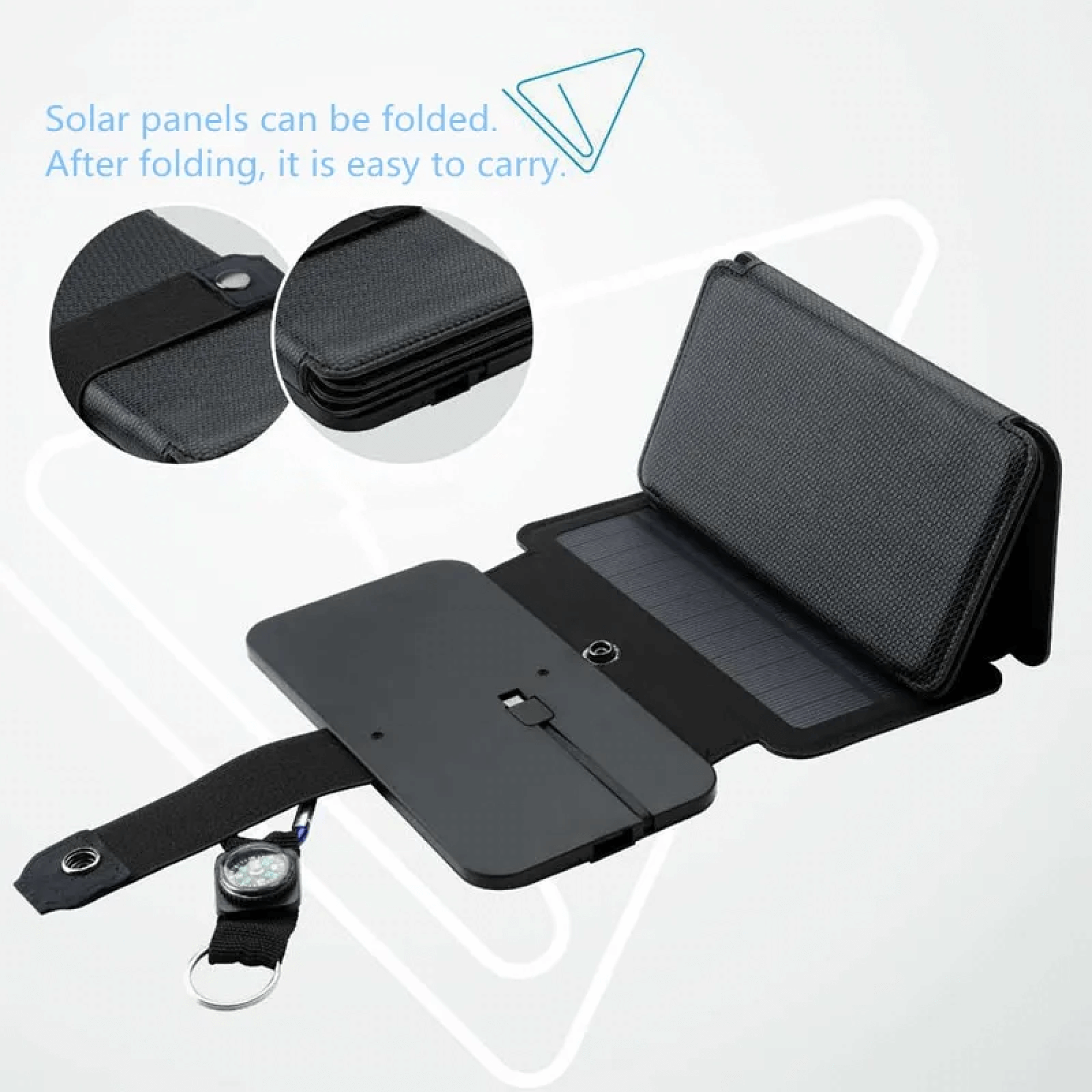 Carregador Solar Portátil de Reserva SunPeak para Telemóveis e Dispositivos