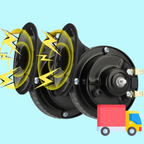 RailBlast Air Train Horn With Universal Fit For Trucks And Cars