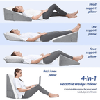 OrthoRise Wedge Pillow With Memory Foam For Upright Comfort