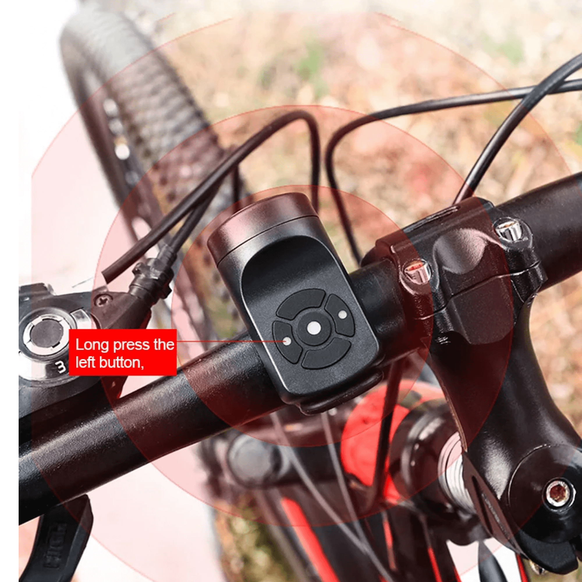 LumaGuard 120dB USB Cykelalarm Fire Tilstande Til Bykørsel