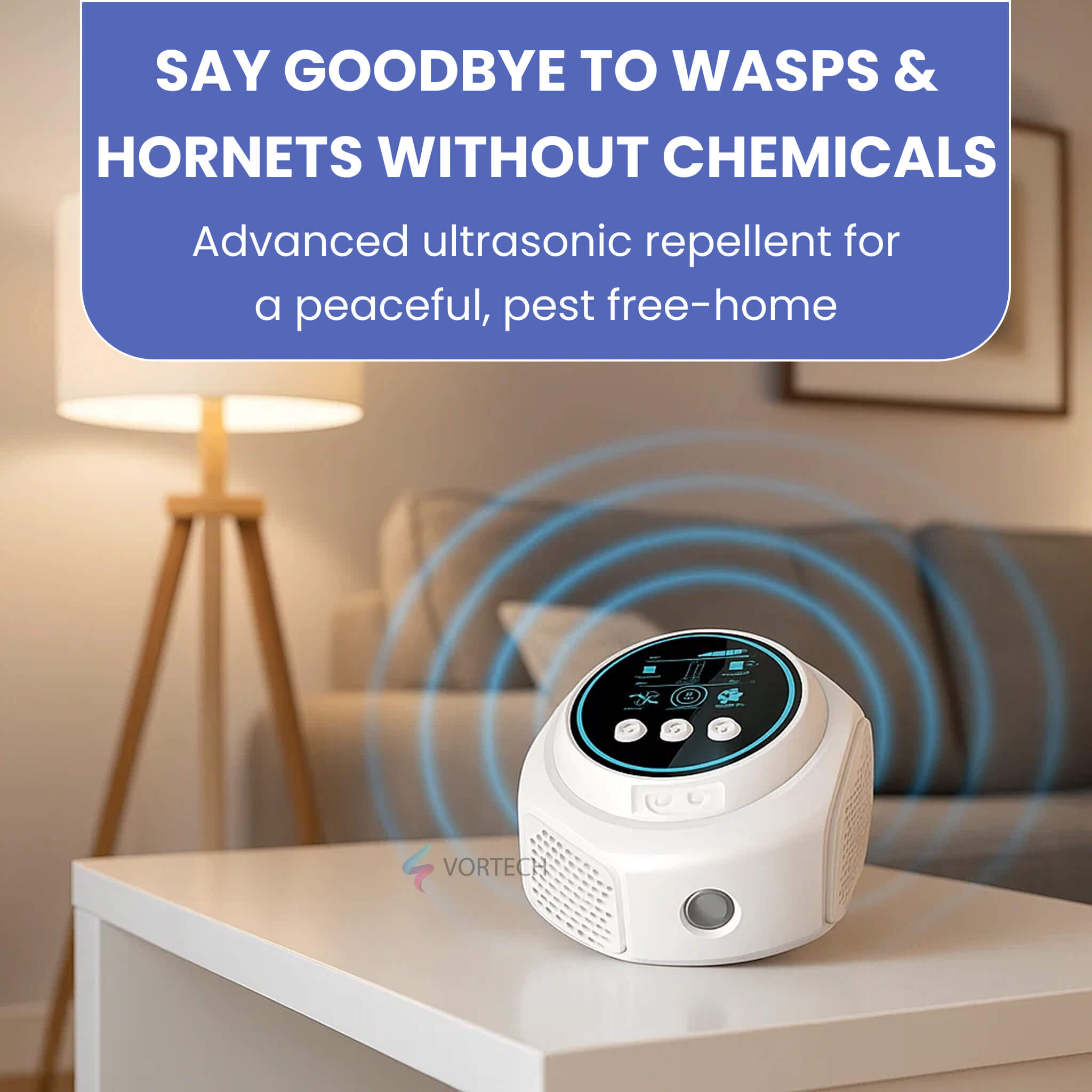 QGuard Ultrasonic Wasp Hornet Plug In Control For Up To 3200 Sq Ft