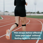 Fascia di Supporto per Ginocchio con Cuscinetto in Gel Integrato per Comfort e Compressione Delicata