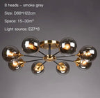Jade Sphere Glass Globe Ceiling Light for Modern Living Rooms