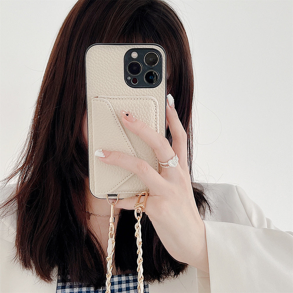 Carteira para iPhone Celeste com compartimentos para cartões para profissionais ocupados