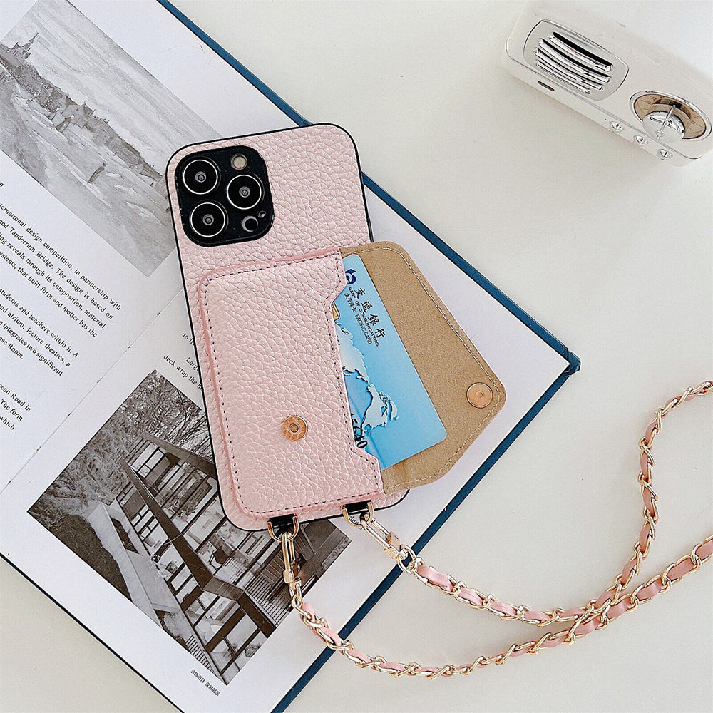 Carteira para iPhone Celeste com compartimentos para cartões para profissionais ocupados