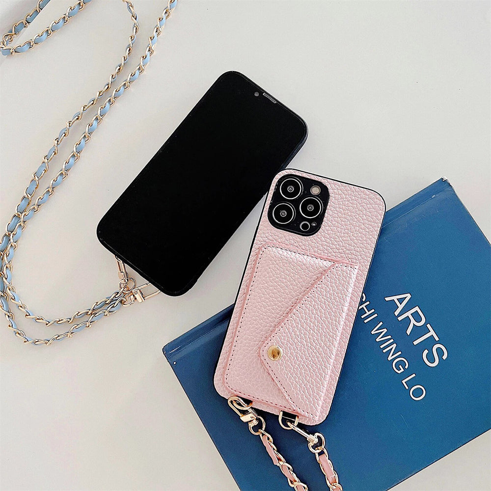 Carteira para iPhone Celeste com compartimentos para cartões para profissionais ocupados