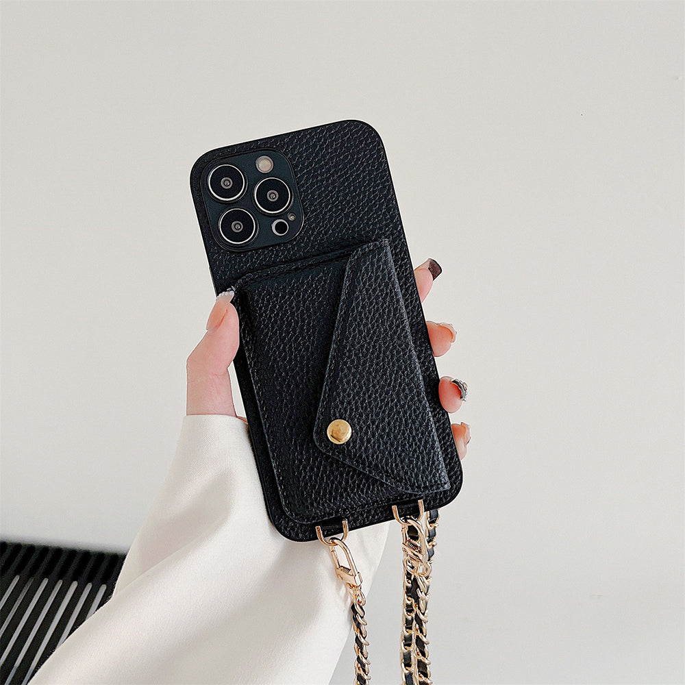 Carteira para iPhone Celeste com compartimentos para cartões para profissionais ocupados