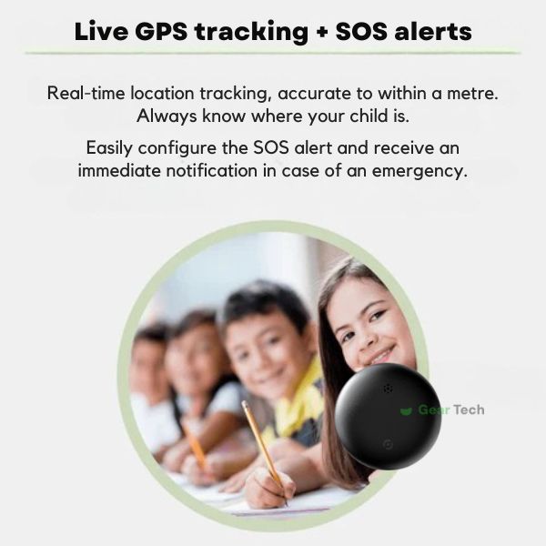 מעקב GPS עמיד למים לילדים NexaKids עם מעקב בזמן אמת ללא מנוי