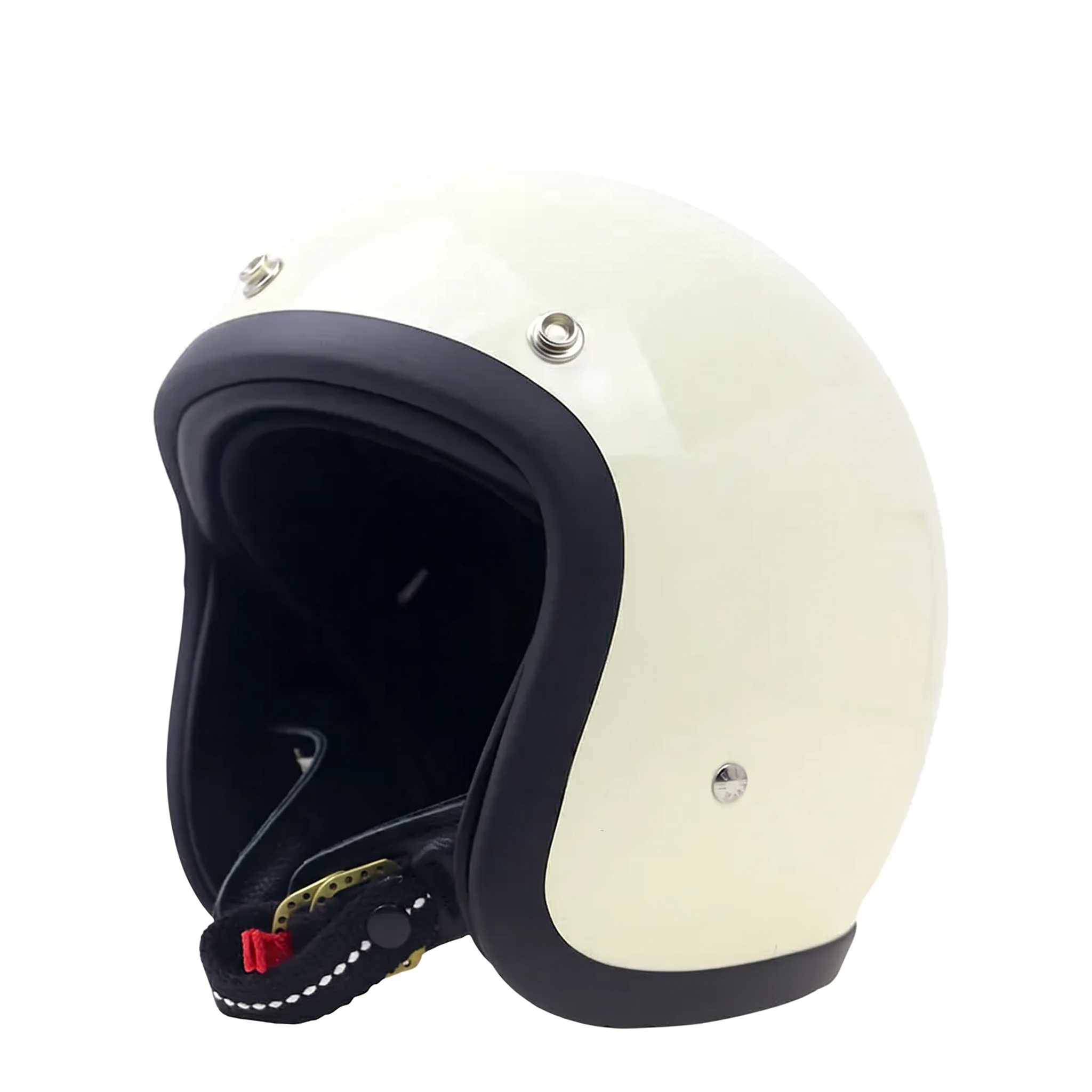 Vintage Open-Face Motorcycle Helmet with DOT & ECE Certification