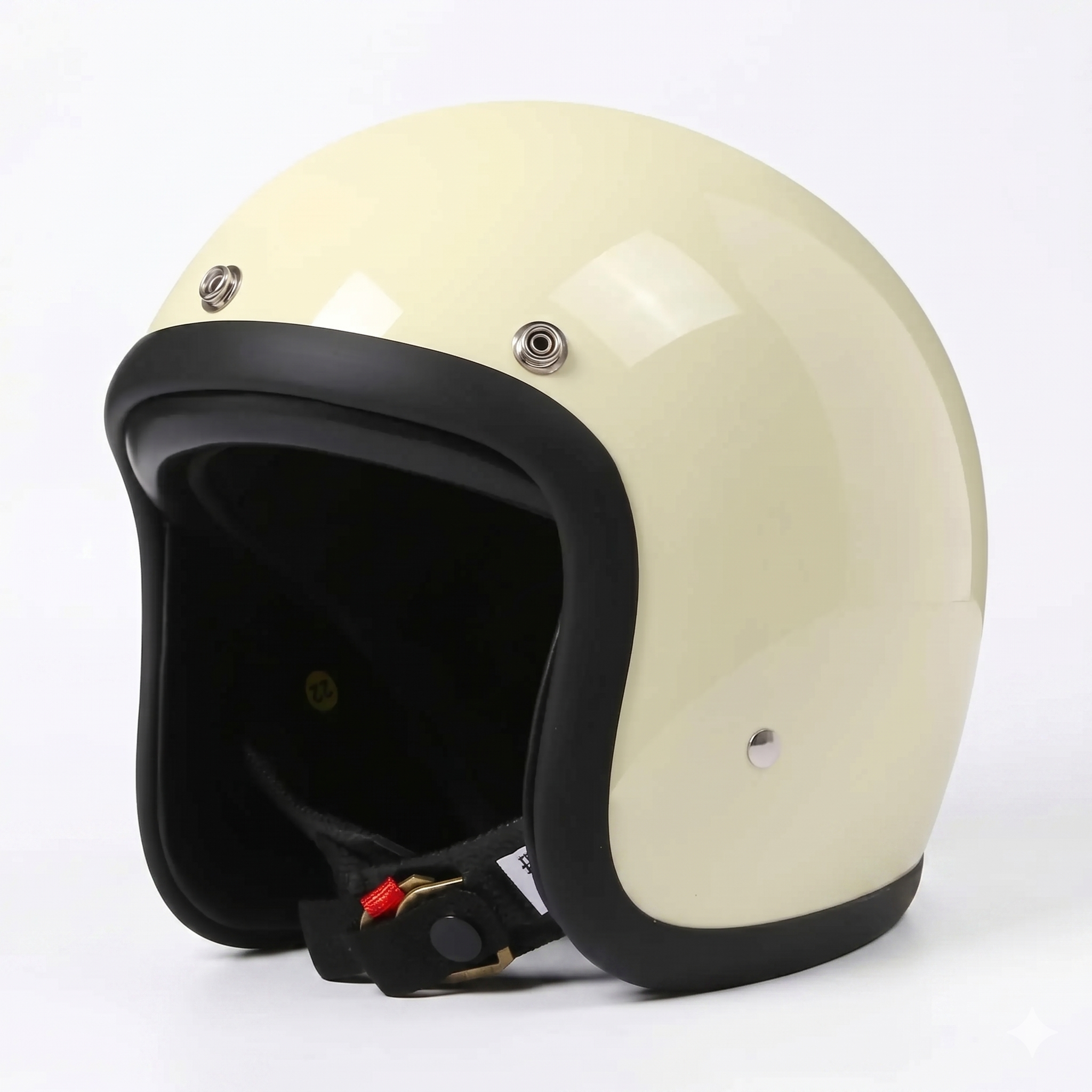 Vintage Open-Face Motorcycle Helmet with DOT & ECE Certification